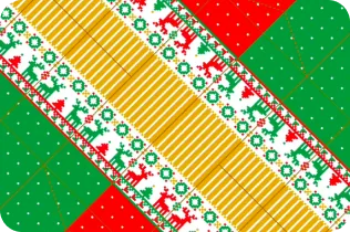 クリスマス柄のオリジナル折り紙