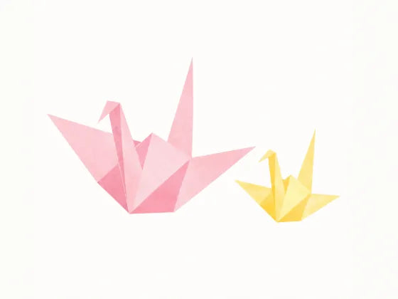 折り鶴の折り紙
